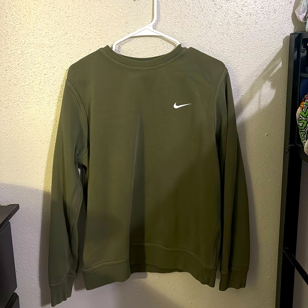 Green Nike crew neck